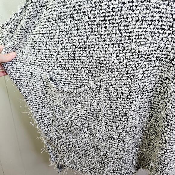 New Nine West Fuzzy Transitional Weather Tunic Top Dolman Sleeve Oversized Large - Picture 8 of 14